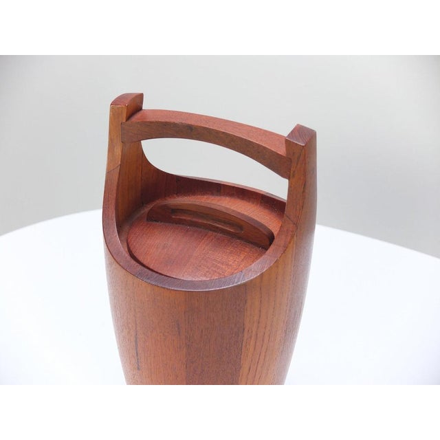 Jens Quistgaard Teak Ice Bucket by Jens Quistgaard for Dansk Design, 1950s For Sale - Image 4 of 9