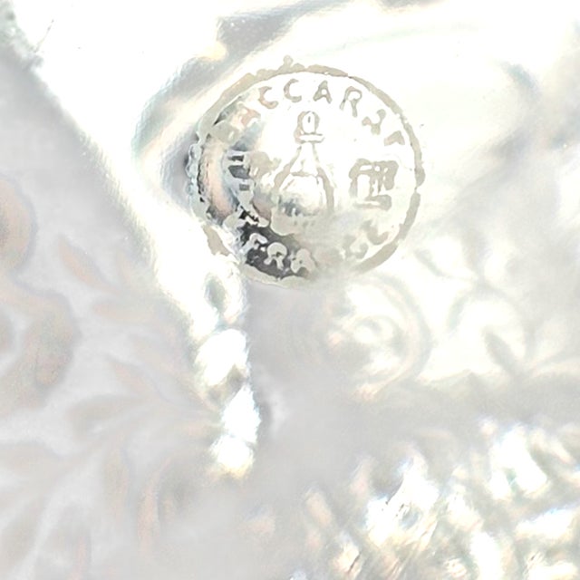 1940s Baccarat “Michelangelo” Wheel-Engraved Crystal Decanter, Signed For Sale - Image 18 of 18
