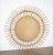 French Mid-Century Sunburst or Starburst Mirror of Bamboo & Rattan (Dia 27 3/8) For Sale - Image 11 of 11