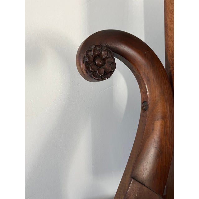 Wood Early Nineteenth Century American Sheraton Mahogany Dressing Table With Mirror For Sale - Image 7 of 7