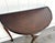 Early-20th century Queen Anne style mahogany demilune table. Some extremely minor signs of surface wear on top, as shown....