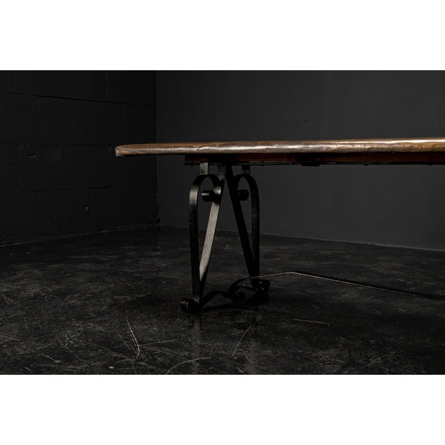 Handcrafted Copper-Clad Bench, 1920s For Sale - Image 13 of 18