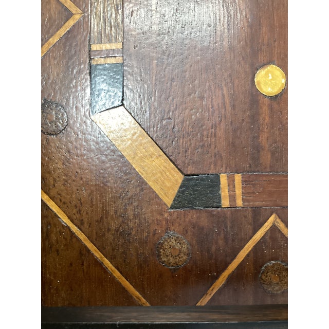 Mid 20th Century American Folk Art Inlaid Wood Tray For Sale - Image 10 of 11