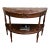 Traditional Half-Round Console Table (Walnut) For Sale