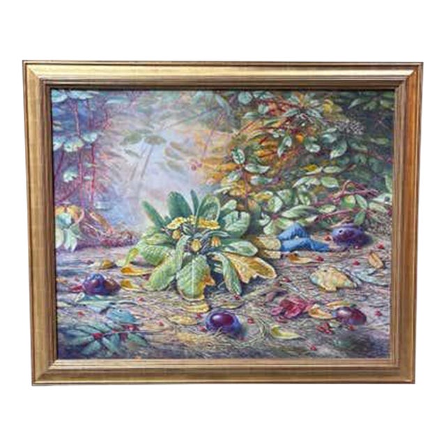 Late 20th Century Ronald Bateman Surreal/ Fantasy Large Oil on Canvas For Sale