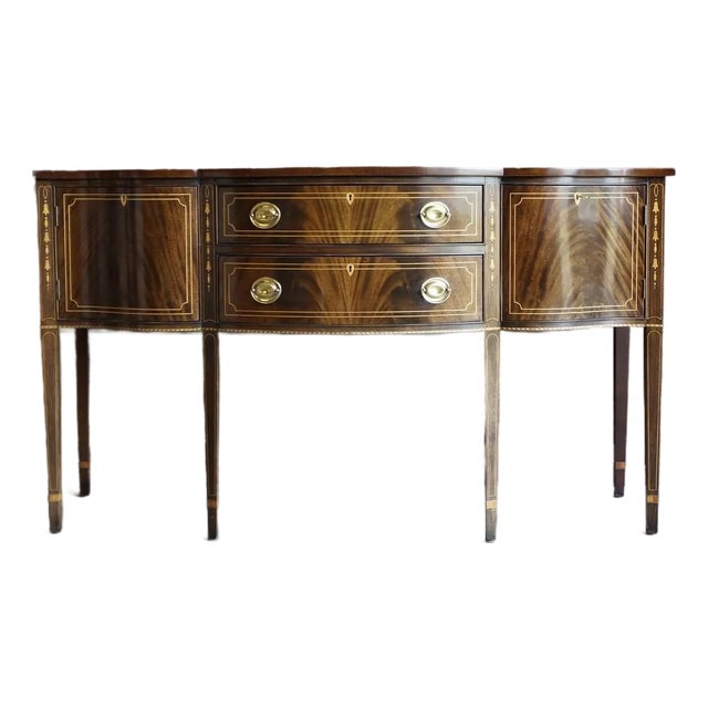Stickley Federal Inlayed Mahogany Sideboard For Sale