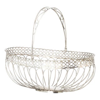 Silver Bread Basket For Sale