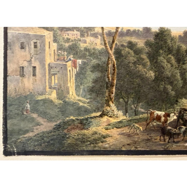 Karl Friedrich Johann von Müller, Campagna, Watercolor/Gouache For Sale - Image 10 of 13