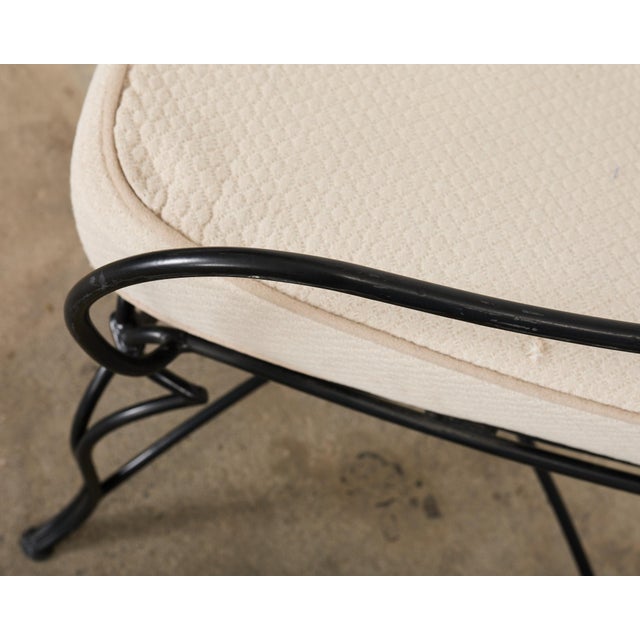 Set of Fourteen Maison Jean Croisillon Iron Garden Dining Chairs For Sale - Image 10 of 12