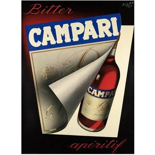 Campari Poster by Carlo Fisanotti, 1957 For Sale