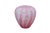 Vintage Fenton Rosalene satin glass melon vase from the 1992 Connoisseur Collection, featuring a hand-painted Twining...