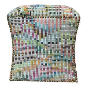 Custom Hourglass Shaped Ottoman