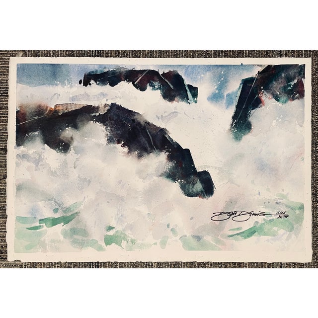 Don Dennis (1923-2005) watercolor on heavy paper, signed lower right and inscribed AWS (American Watercolor Society)....