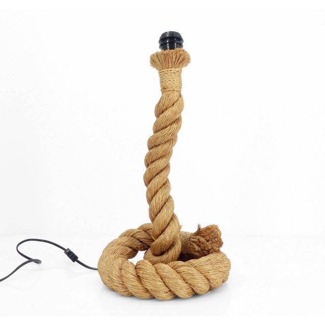 Rope Lamp in the style of Audoux & Minet, 1970s-1980s For Sale - Image 9 of 9