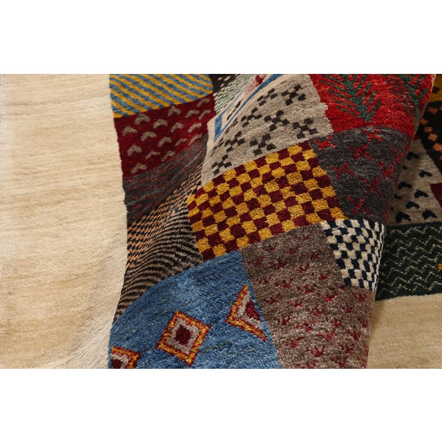 Vintage Persian Gabbeh Rug, 04'06 X 07'00 For Sale In Dallas - Image 6 of 10