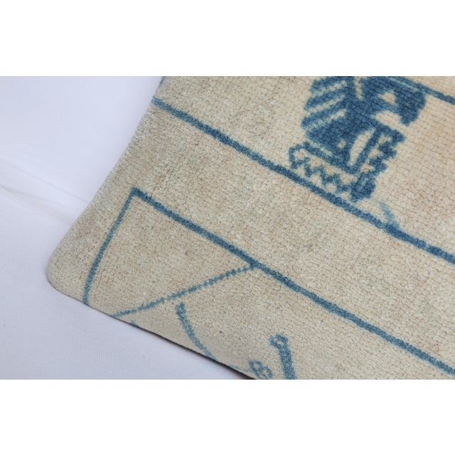 Bohemian Vintage Tribal Rug Lumbar Pillow -20'' X 14'' For Sale In Tampa - Image 6 of 9