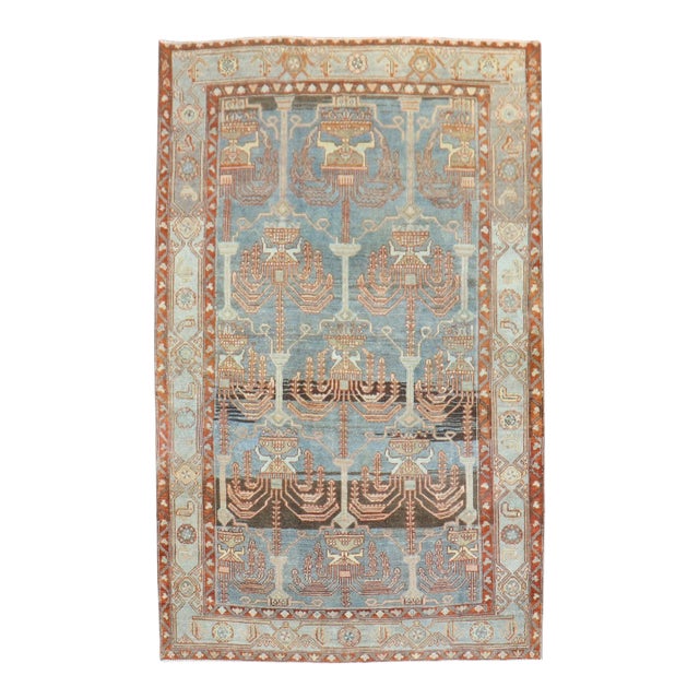 Zabihi Collection Cypress Persian Malayer Accent Rug For Sale