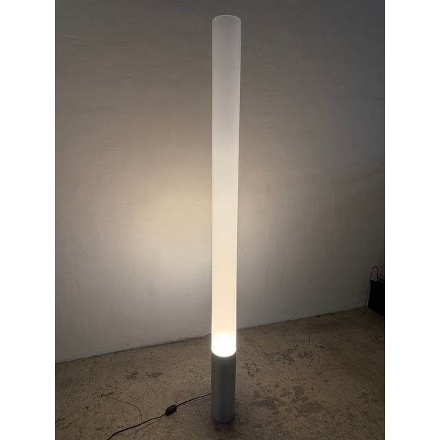 Pablo Pardo Elise Tubular Acrylic and Aluminum Floor Lamp for Pablo For Sale - Image 15 of 17