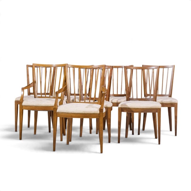 Traditional Baker Furniture French Regency Dining Chairs - Set of 8 For Sale - Image 3 of 18