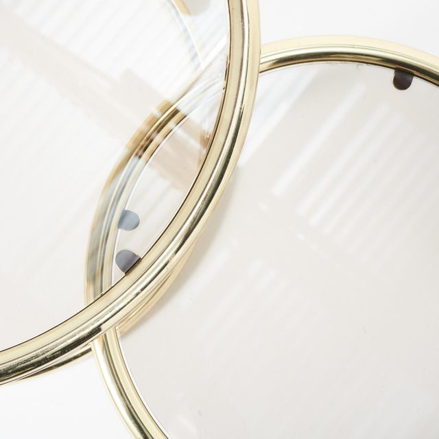 Not Yet Made - Made To Order Mid-Century Modern Schumacher Brass End Table With Three Tiered Shelves For Sale - Image 5 of 7