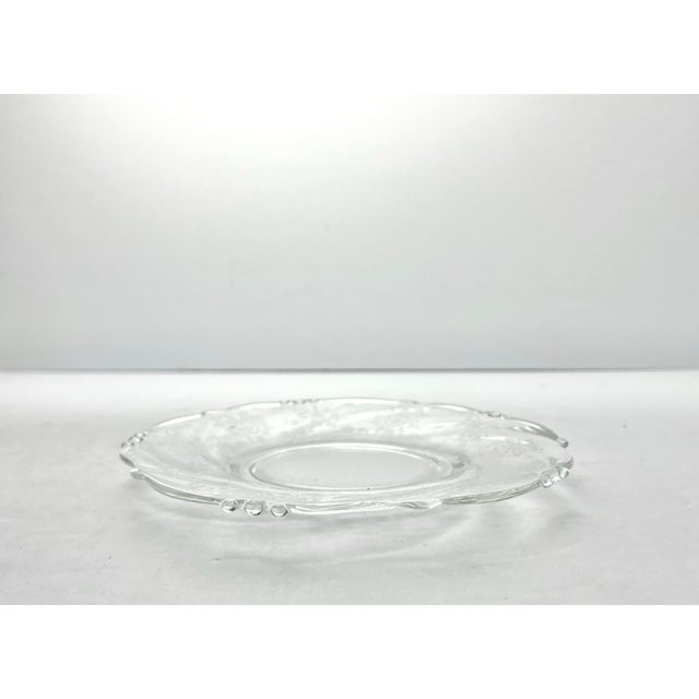 Glass 1940s Heisey “Orchid” Set of 12 Etched Glass Plates For Sale - Image 7 of 7