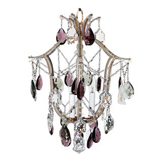 1950s Maria Teresa Crystal Chandelier For Sale