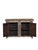 1900 - 1909 Antique Indian Teakwood and Iron Pitara Chest Console For Sale - Image 5 of 8
