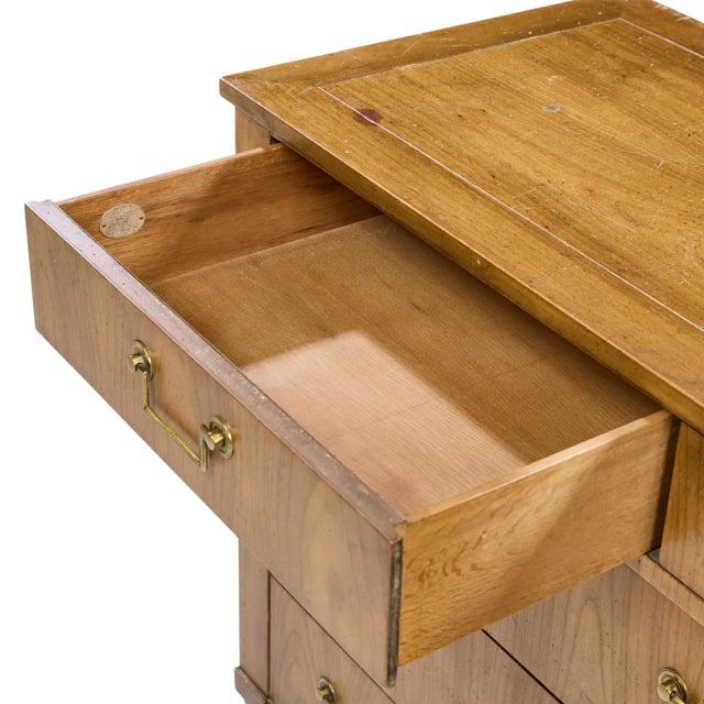 Baker French Cherry Regency Style 10 Drawer Long Dresser For Sale In Chicago - Image 6 of 9