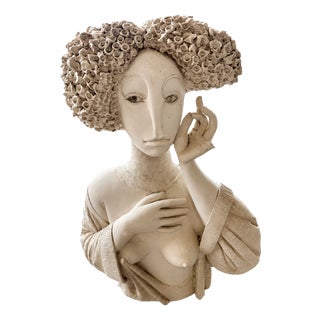 Plaster Sculpture in the style of Pablo Gargallo, 1970s For Sale