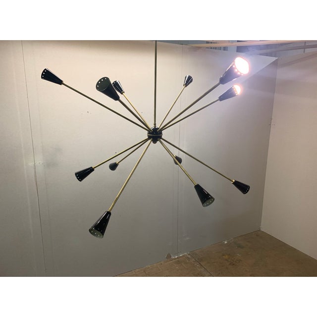 Mid-Century Modern Vintage Space Age Ceiling Lamp by Stilnovo, 1950s For Sale - Image 3 of 15