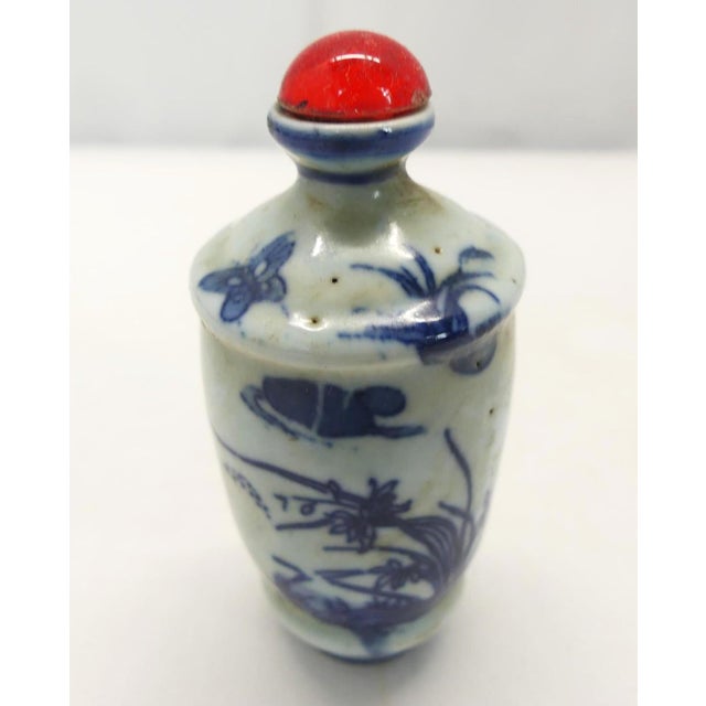 Antique Chinese Porcelain Snuff Bottle, Qing For Sale - Image 4 of 10