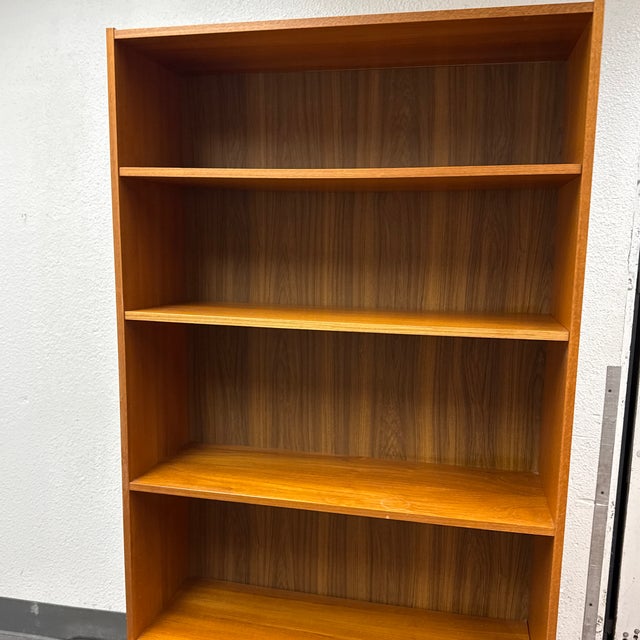 Scandinavian Designs Veneer Bookcase + Storage, Vintage For Sale - Image 12 of 12