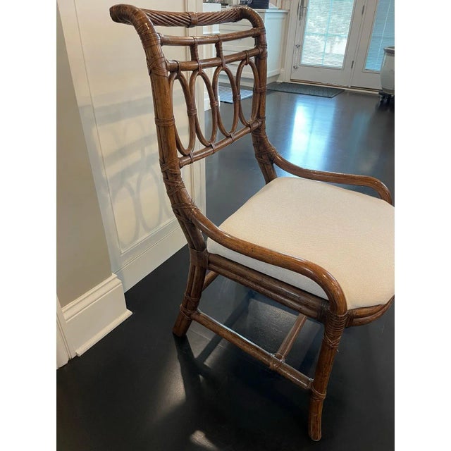 Wood Late 20th Century Bamboo Accent Chair by Henredon For Sale - Image 7 of 9