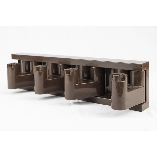 Vintage Italian Wall Coat Hanger by Benanti & Brunori for Velca, 1970s For Sale - Image 9 of 10