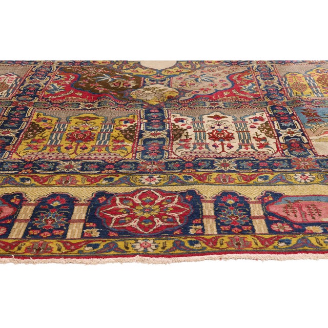 Antique Persian Tabriz Rug, 09'07 X 11'10 For Sale - Image 4 of 10