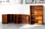 Modular Corner Cabinet in Cherrywood with Glass and Carved Doors with Fox Hunt Design, 1970s, Set of 4 For Sale - Image 11 of 12
