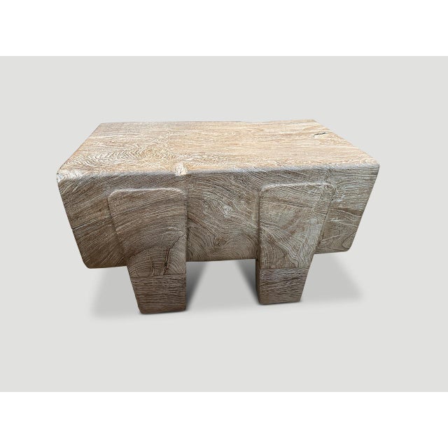 Andrianna Shamaris Minimalist Small Coffee Table, Side Table or Bench For Sale - Image 4 of 6