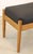 Black Mid-Century Danish Footstool in Leather and Wood For Sale - Image 8 of 9