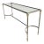 Mid Century Hollywood Regency Neoclassical Italian Brass Console Table Italy For Sale