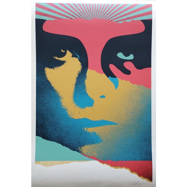 Shepard Fairey (Obey), A Cracked Icon, Screenprint For Sale