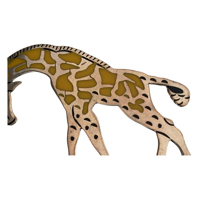 Traditional Large Sterling Silver and Enamel Pin For Sale - Image 3 of 8