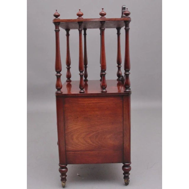 19th Century Antique Mahogany Whatnot with Cellarette For Sale - Image 6 of 12