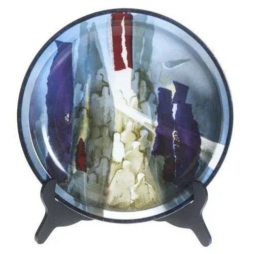 Ceramic Porcelain Plate from Helga Ingeborga Melnbarde For Sale - Image 7 of 7