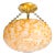 Art Deco White and Orange Glass Pendant Chandelier With Brass Fittings For Sale