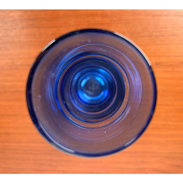 Glass Mid-Century Swedish Glass Bamboo Vase from Aseda, Sweden, 1960s For Sale - Image 7 of 13