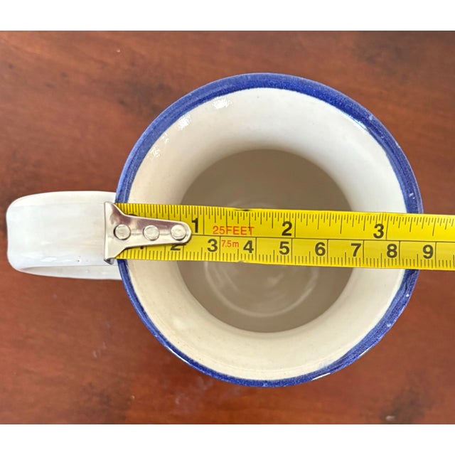 Late 20th Century Late 20th Century Cagle Road Nautical Coastal Pitcher and Mug Set With Lighthouse and Sailboat- Set of 2 For Sale - Image 5 of 7