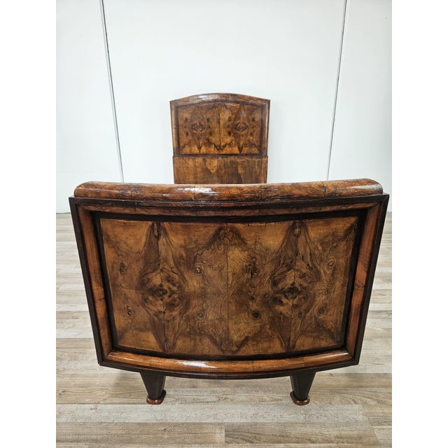 Art Deco Tuscan Single Bed in Briar, 1940 For Sale - Image 9 of 15
