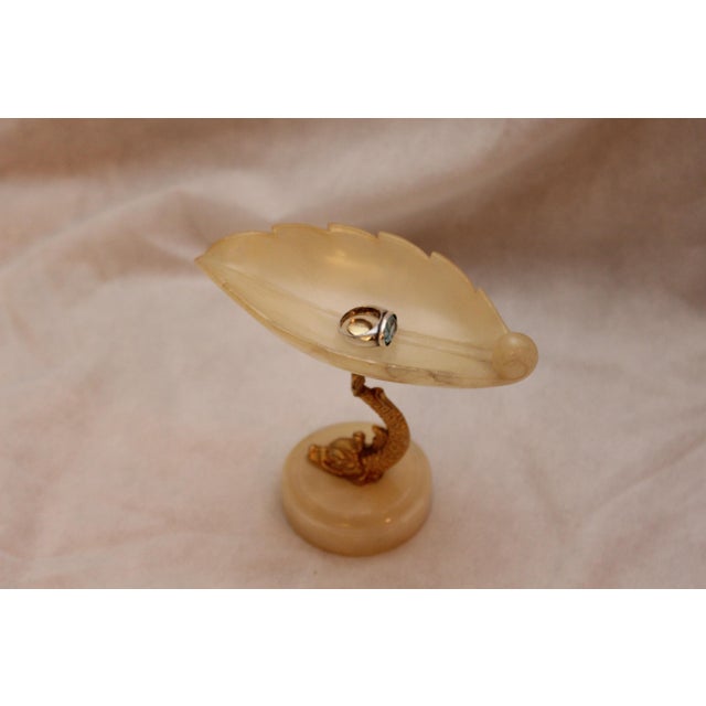 1950s Footed Vase Gold Dolphin Decor, 1950s For Sale - Image 5 of 18