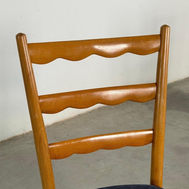 Chairs in Semi-Velvet Fabric by Paolo Buffa, 1950s, Set of 6 For Sale - Image 11 of 18