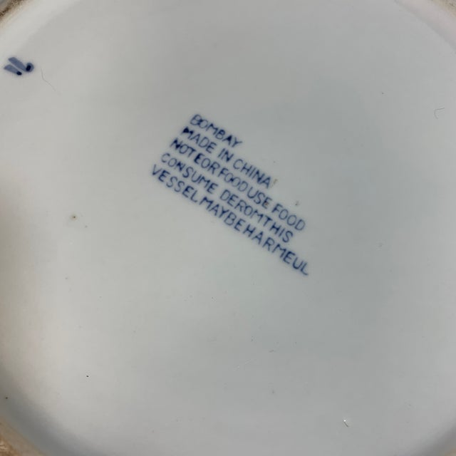 Vintage Bombay Company Blue & White Chinoiserie Large Platter / Charger Bowl For Sale In Chicago - Image 6 of 6